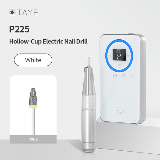 TAYE Professional Neueste Tragbare elektrische Hohlbecher-Nagelbohrmaschine für Nagelstudios