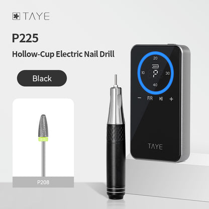 TAYE Professional Latest Best Type Portable Electric Hollow Cup Nail Drill Machine for Nail Salon