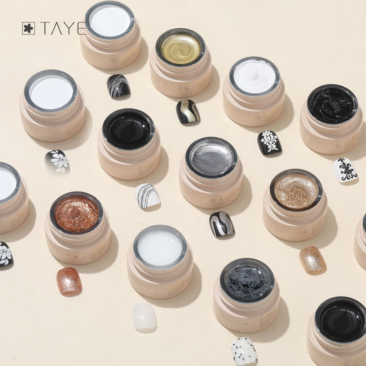 TAYE 15 Colors Drawing Glue Painting Gel Polish Set for Nail Art