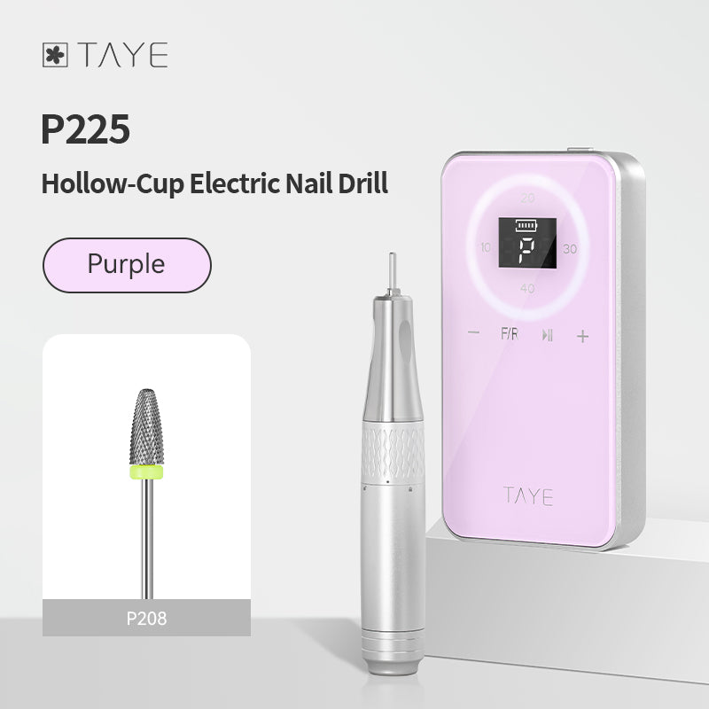 TAYE Professional Latest Best Type Portable Electric Hollow Cup Nail Drill Machine for Nail Salon