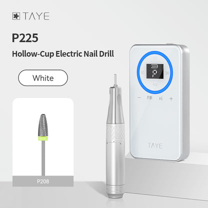 TAYE Professional Latest Best Type Portable Electric Hollow Cup Nail Drill Machine for Nail Salon