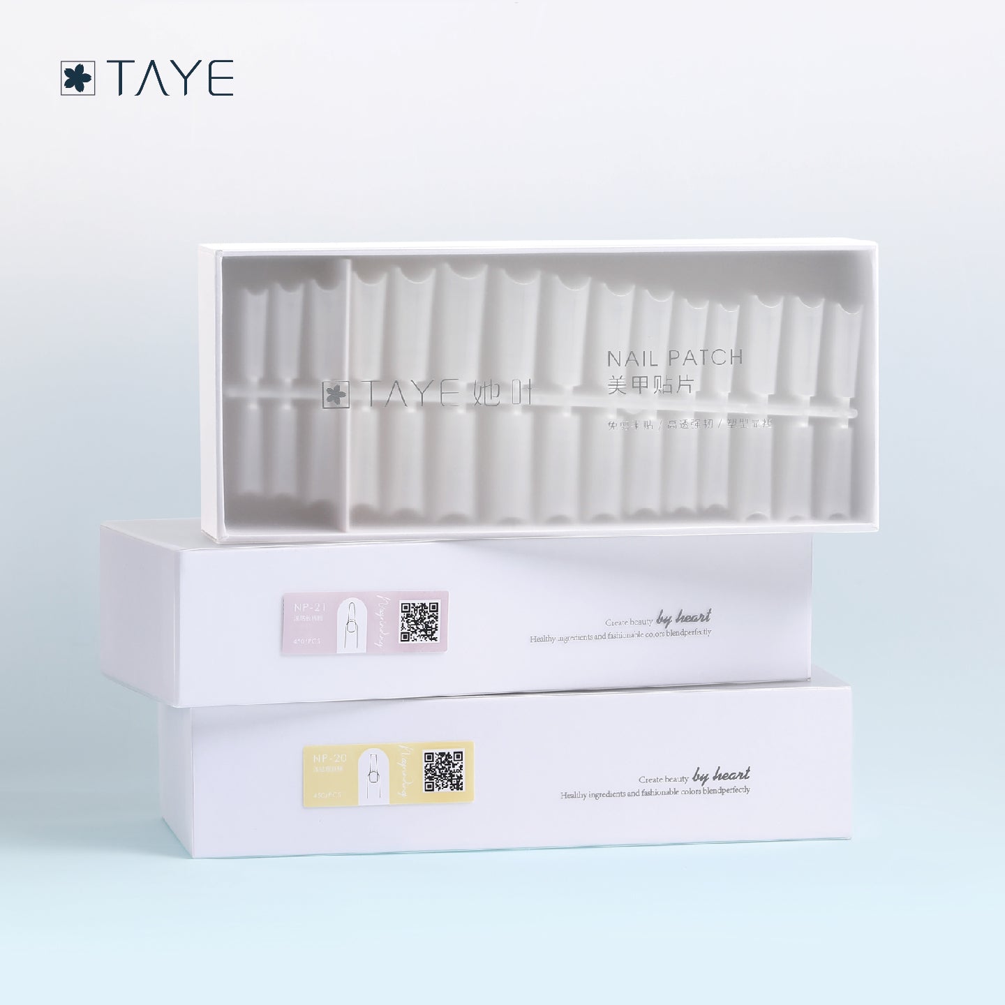 TAYE Extra Long Half Cover Nail Art Nail Tips
