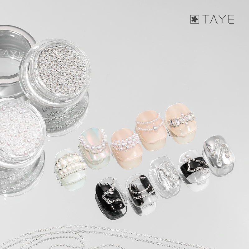 TAYE Nail Accessories Supplies Glitters Pearl Diamond