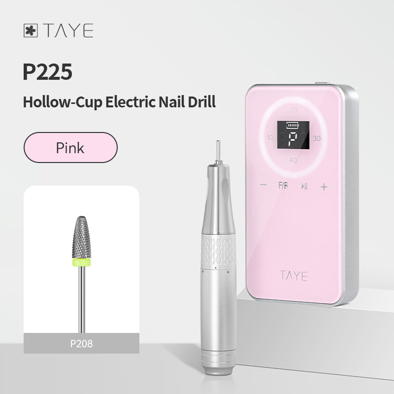 TAYE Professional Latest Best Type Portable Electric Hollow Cup Nail Drill Machine for Nail Salon