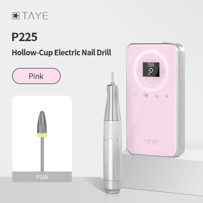 TAYE Professional Latest Best Type Portable Electric Hollow Cup Nail Drill Machine for Nail Salon