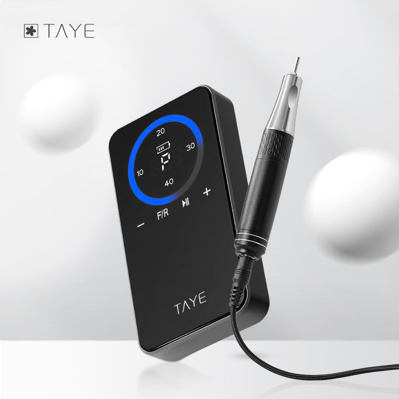 TAYE Professional Latest Best Type Portable Electric Hollow Cup Nail Drill Machine for Nail Salon