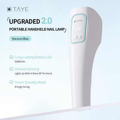 TAYE High Quality Portable Rechargeable Quick Drying UV LED Nail Lamp Light