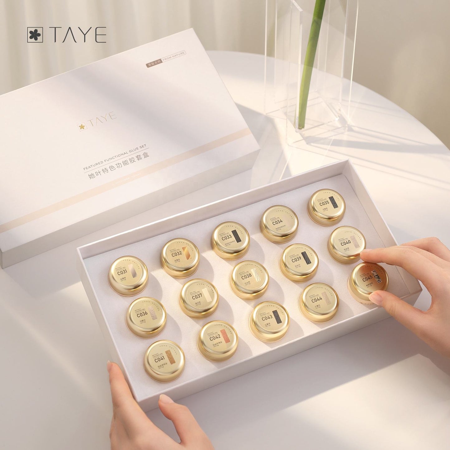 TAYE 15 Colors Drawing Glue Painting Gel Polish Set for Nail Art