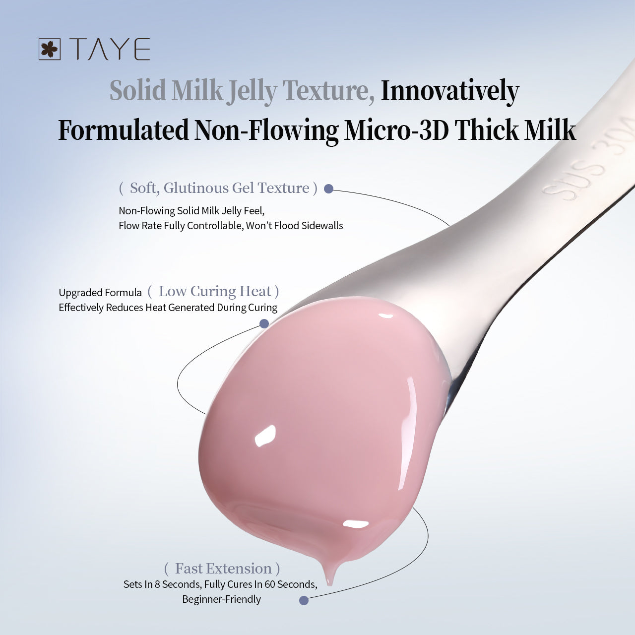TAYE Milk Extended Gel Nails
