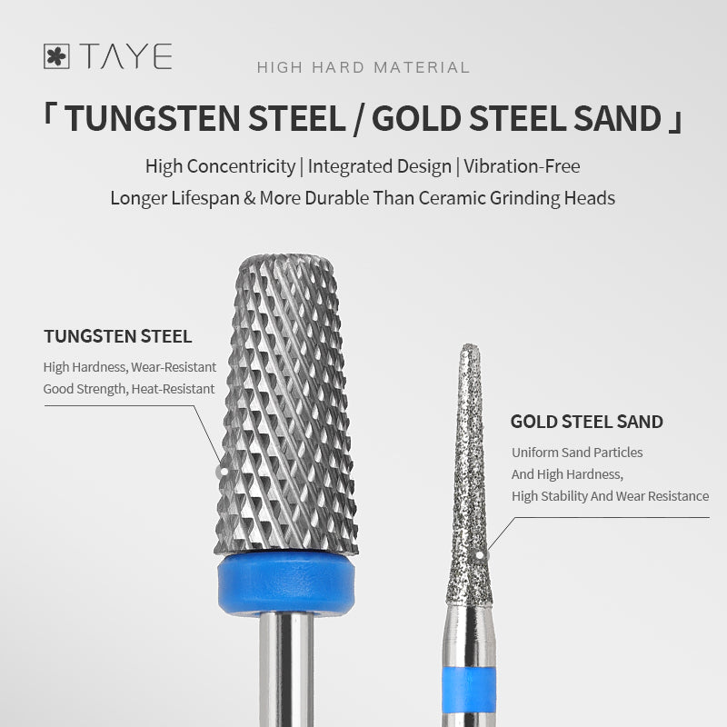 TAYE Professional Cuticle Clean Gel Remove Nail Drill Bit