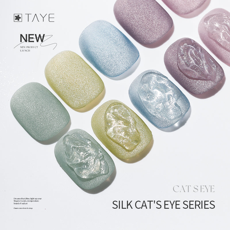 TAYE Super Shiny Glitter Nail Cats Eye Magnetic UV Gel Polish