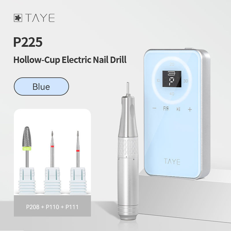 TAYE Professional Latest Best Type Portable Electric Hollow Cup Nail Drill Machine for Nail Salon