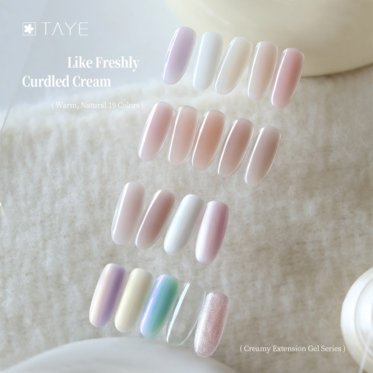 TAYE Milk Extended Gel Nails