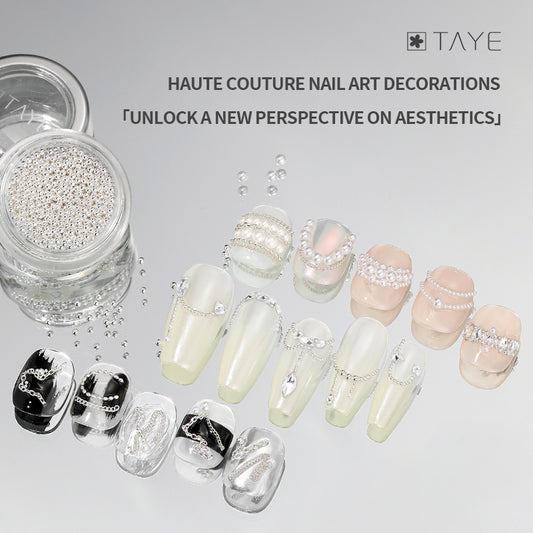 TAYE Nail Accessories Supplies Glitters Pearl Diamond
