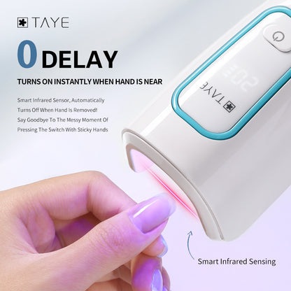 TAYE High Quality Portable Rechargeable Quick Drying UV LED Nail Lamp Light