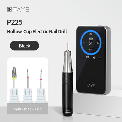 TAYE Professional Latest Best Type Portable Electric Hollow Cup Nail Drill Machine for Nail Salon