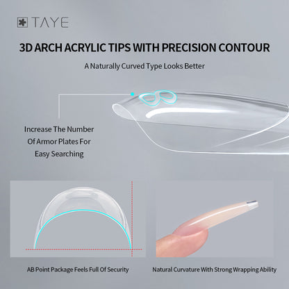 120 Pcs Clear Dual Forms Full Cover Quick Building Gel Mold Tips Nail Extension Molds Upper Forms for Nails Poly Gel