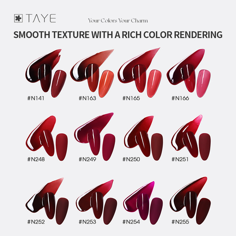TAYE Organic Finger Matte Nail Polish Colors
