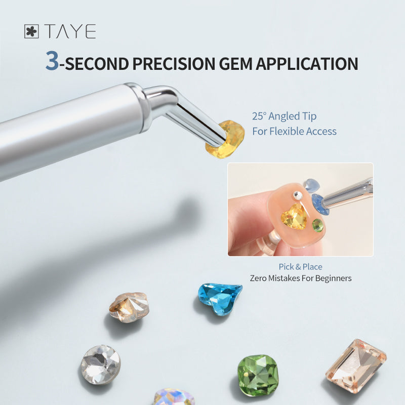 TAYE Nail Art Brush Pen Tools Diamonds Stick Dotting Pen
