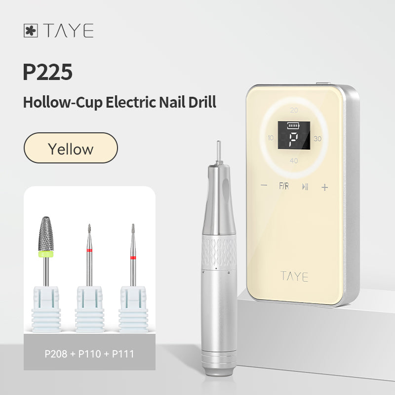 TAYE Professional Latest Best Type Portable Electric Hollow Cup Nail Drill Machine for Nail Salon