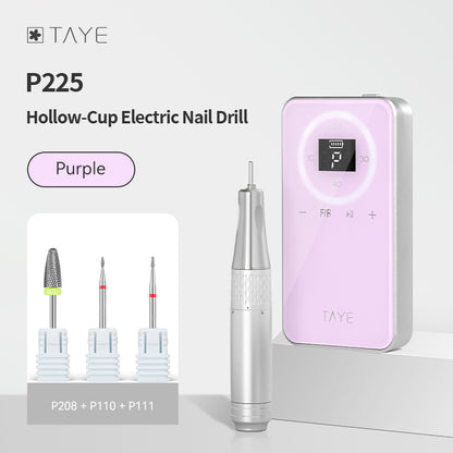 TAYE Professional Latest Best Type Portable Electric Hollow Cup Nail Drill Machine for Nail Salon