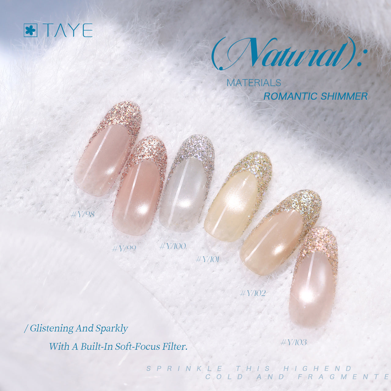 TAYE New Colors Nail Art Diamond Powder for Nail Salon DIY