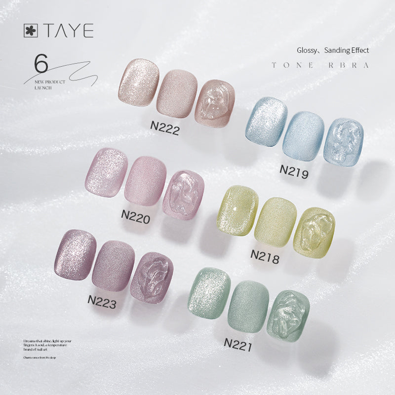 TAYE Super Shiny Glitter Nail Cats Eye Magnetic UV Gel Polish