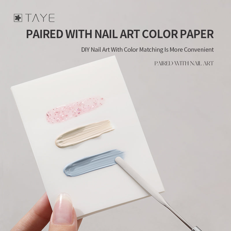 TAYE Metal Head Nail Art Tools Nail Gel Mixing Stick