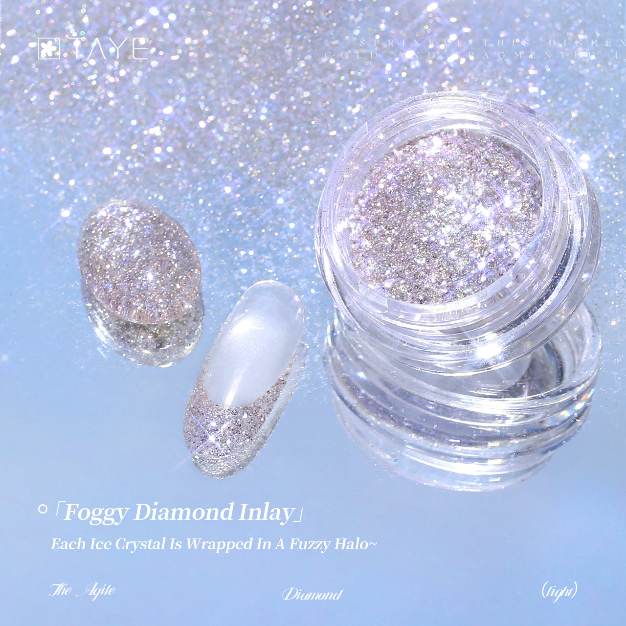 TAYE New Colors Nail Art Diamond Powder for Nail Salon DIY