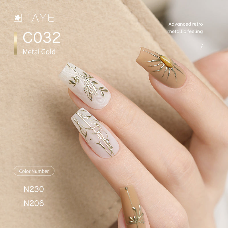 TAYE Nail Gel Painted Metallic Painting Gel Polish