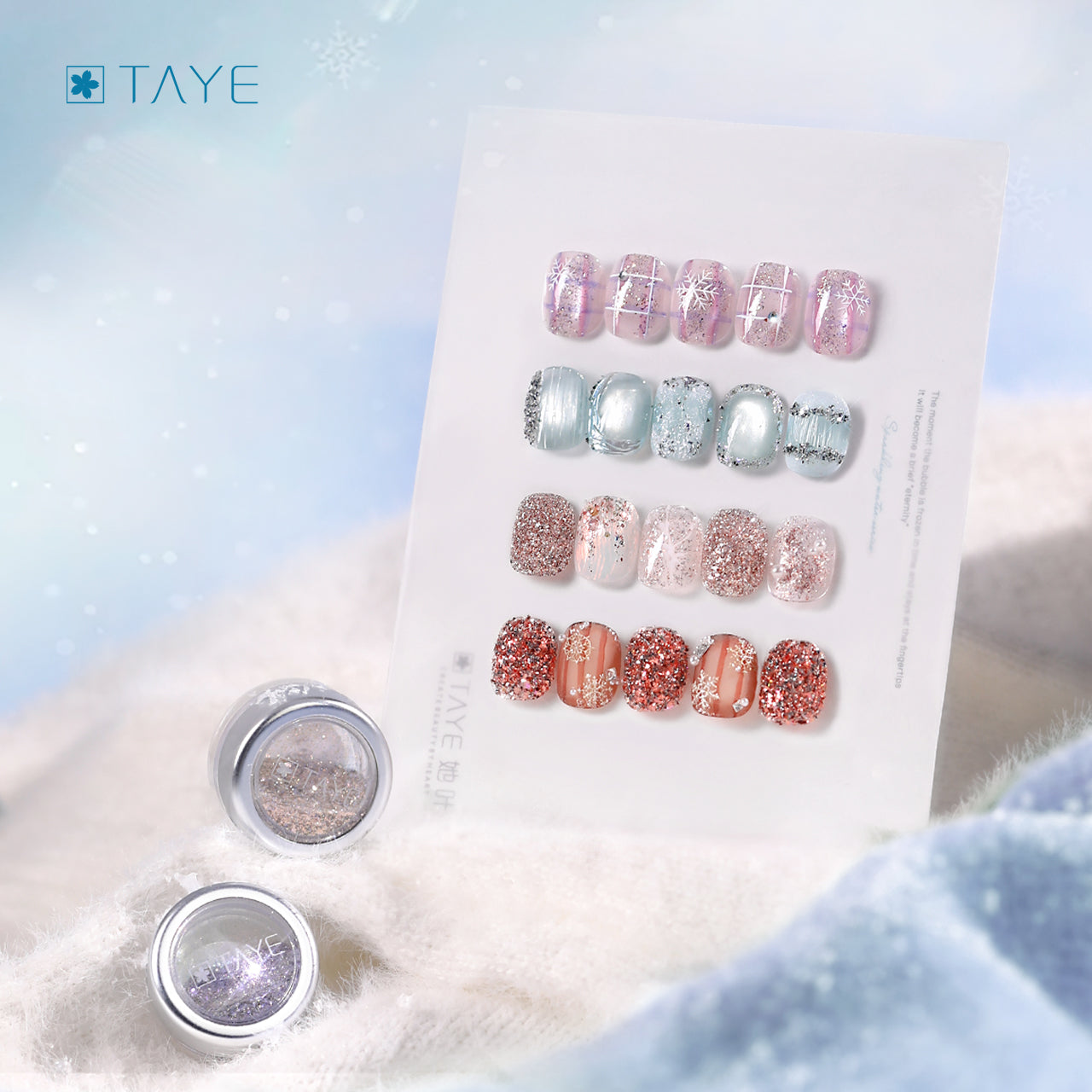TAYE New Colors Nail Art Diamond Powder for Nail Salon DIY