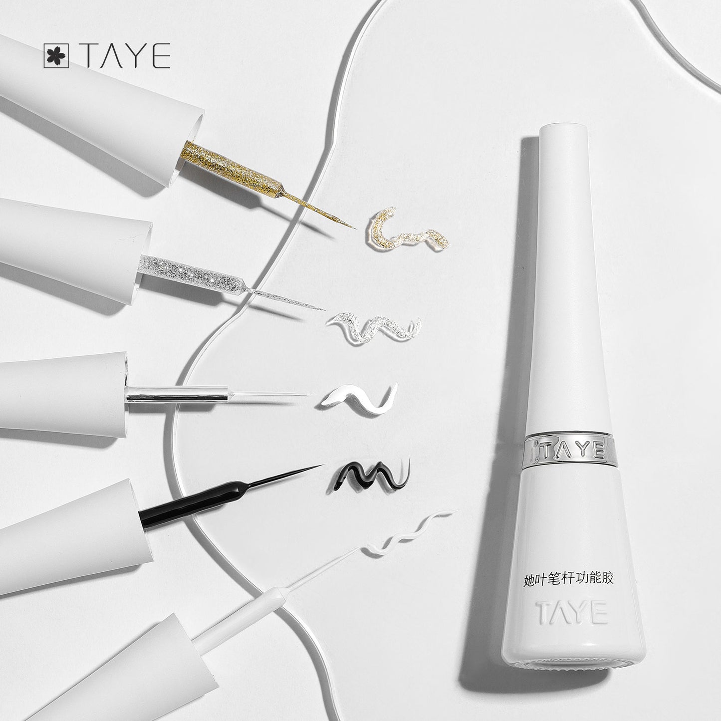 TAYE Metallic Mirror Silver UV Liner Gel Nail Polish