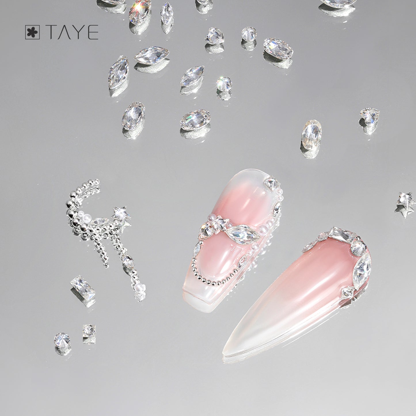 TAYE Nail Accessories Supplies Glitters Pearl Diamond
