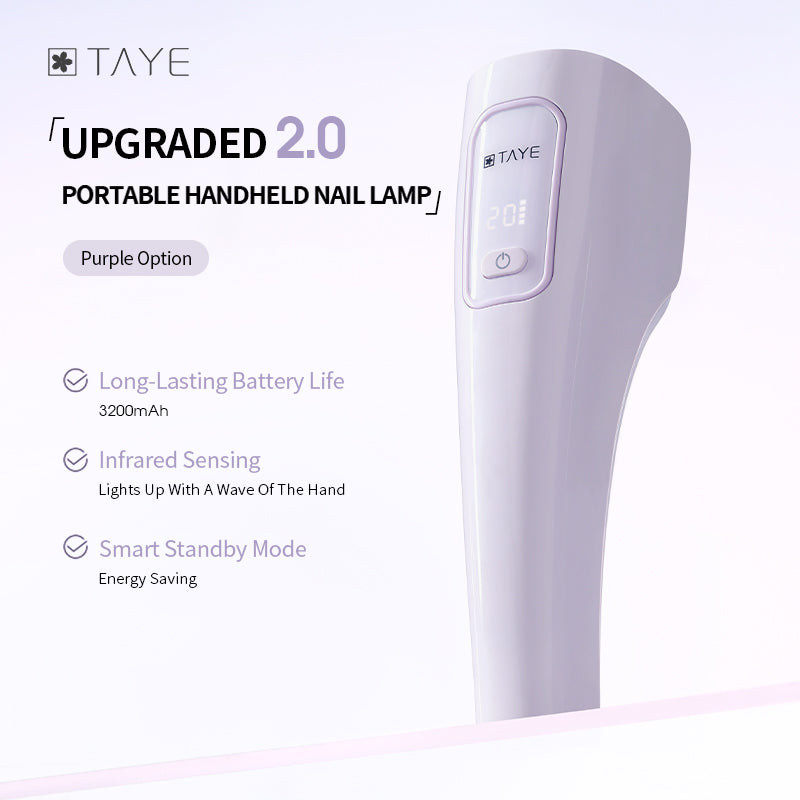 TAYE High Quality Portable Rechargeable Quick Drying UV LED Nail Lamp Light