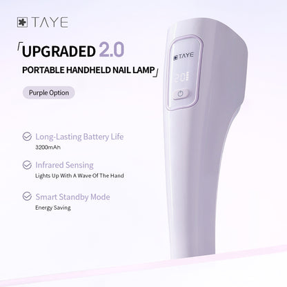 TAYE High Quality Portable Rechargeable Quick Drying UV LED Nail Lamp Light