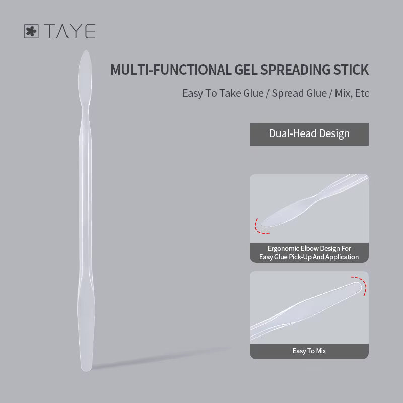 TAYE Metal Head Nail Art Tools Nail Gel Mixing Stick