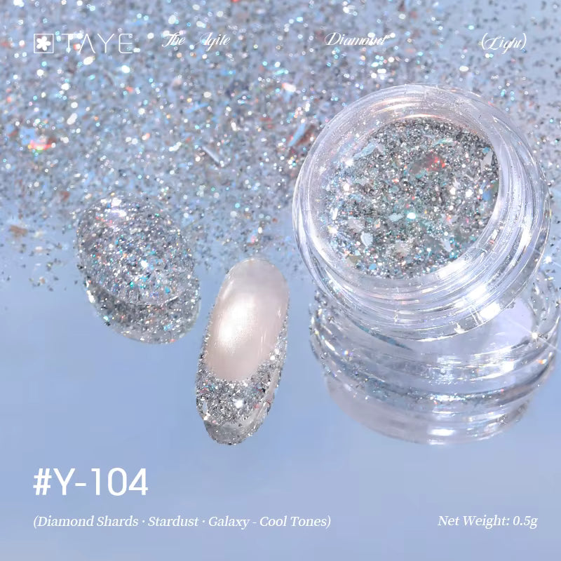 TAYE New Colors Nail Art Diamond Powder for Nail Salon DIY