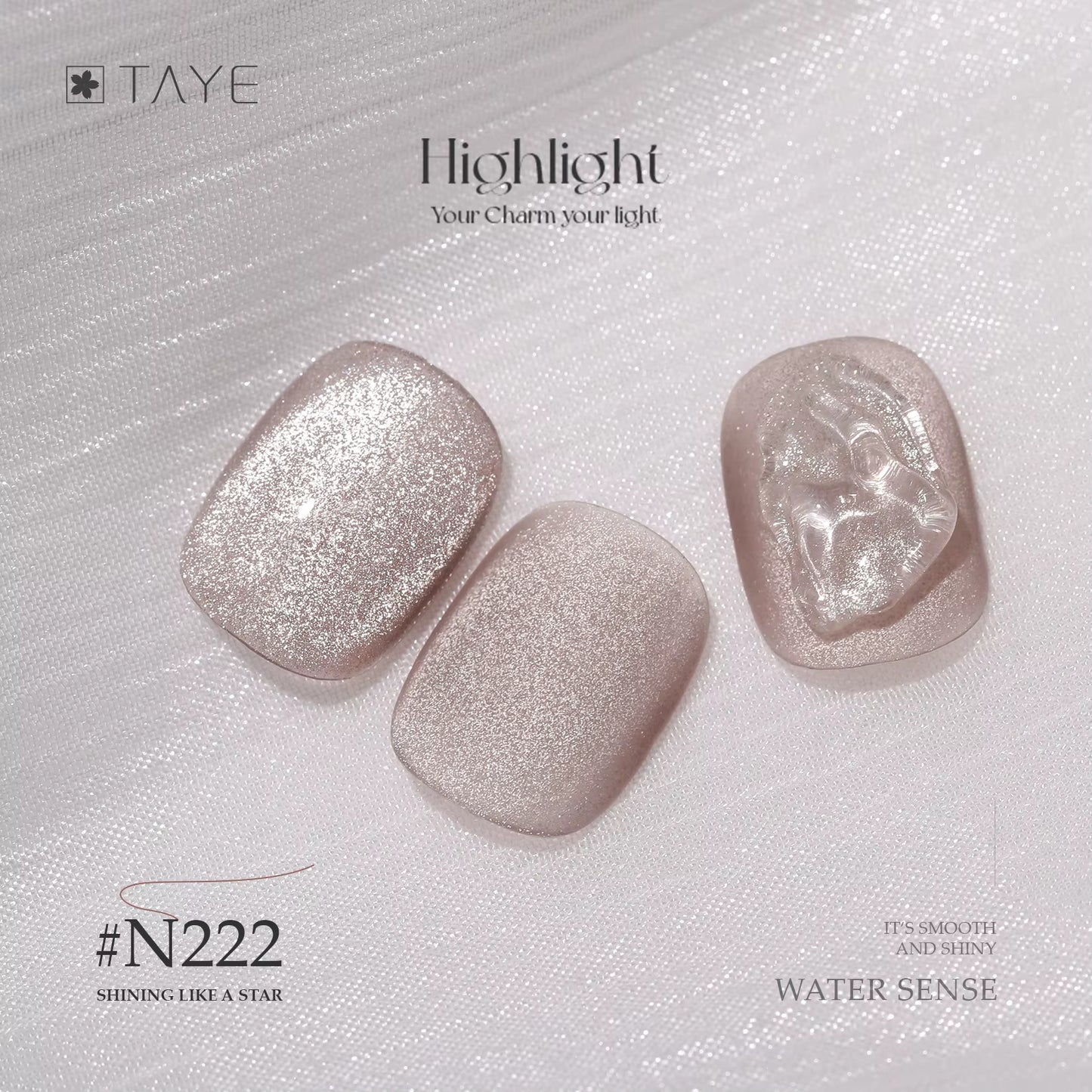 TAYE Super Shiny Glitter Nail Cats Eye Magnetic UV Gel Polish