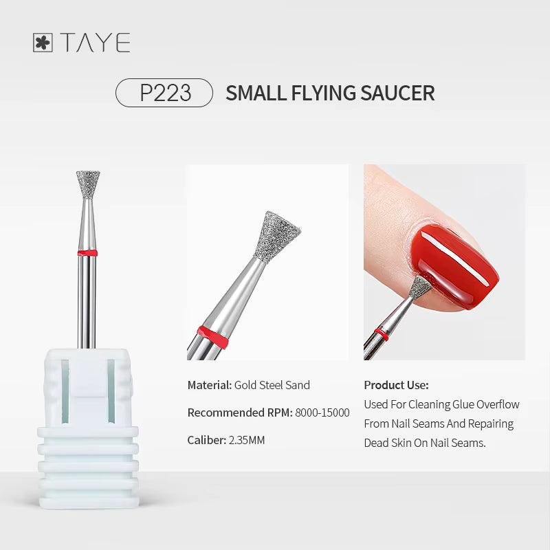 TAYE Professional Cuticle Clean Gel Remove Nail Drill Bit