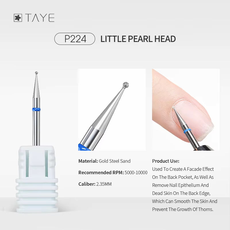 TAYE Professional Cuticle Clean Gel Remove Nail Drill Bit
