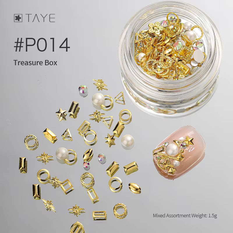 TAYE Nail Accessories Supplies Glitters Pearl Diamond