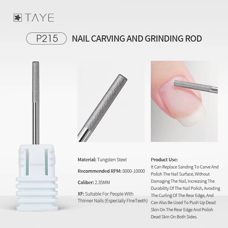 TAYE Professional Cuticle Clean Gel Remove Nail Drill Bit
