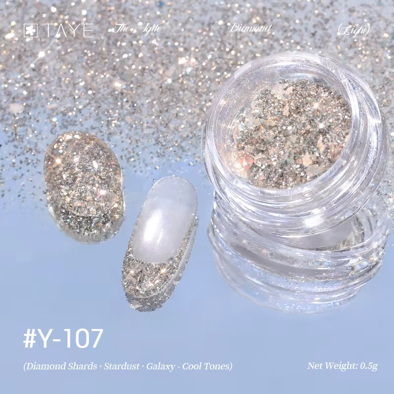 TAYE New Colors Nail Art Diamond Powder for Nail Salon DIY