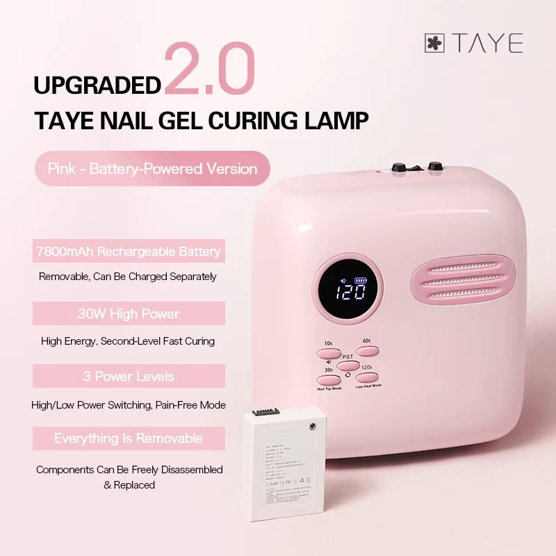 TAYE Professional Rechargeable Curing Nail Lamp UV Led Light