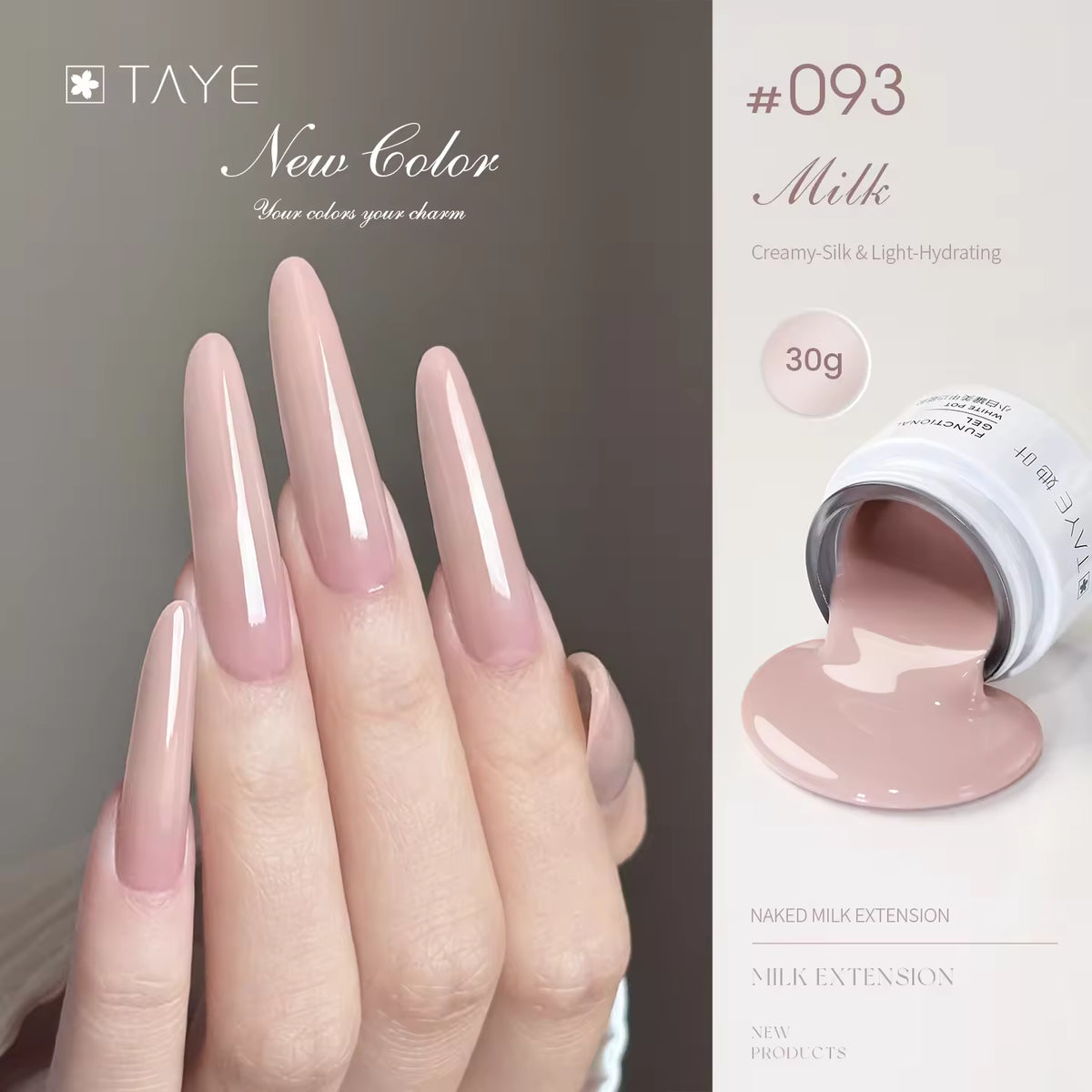 TAYE Nagelverlängerungsgel zum Verlängern von Nägeln
