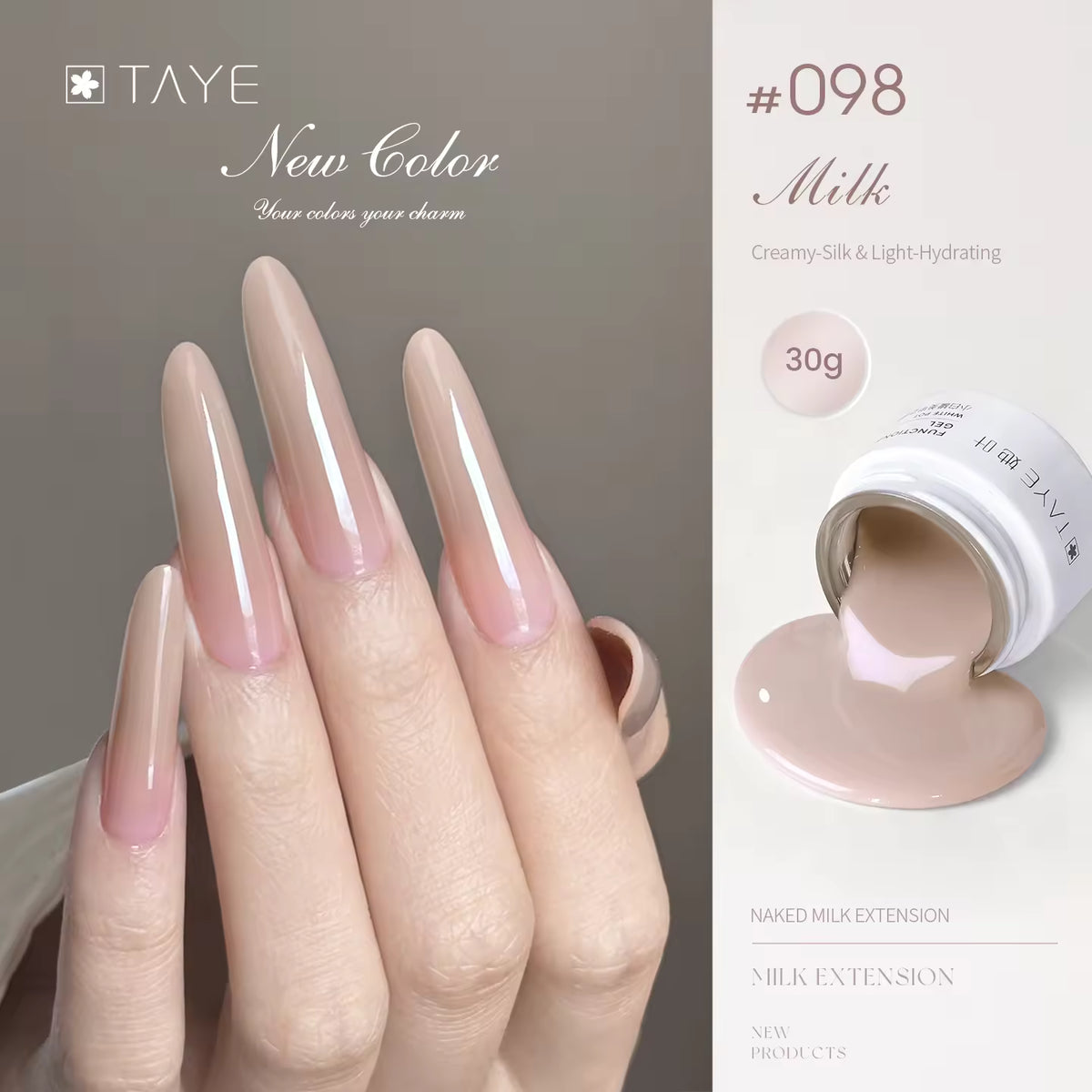 TAYE Nagelverlängerungsgel zum Verlängern von Nägeln