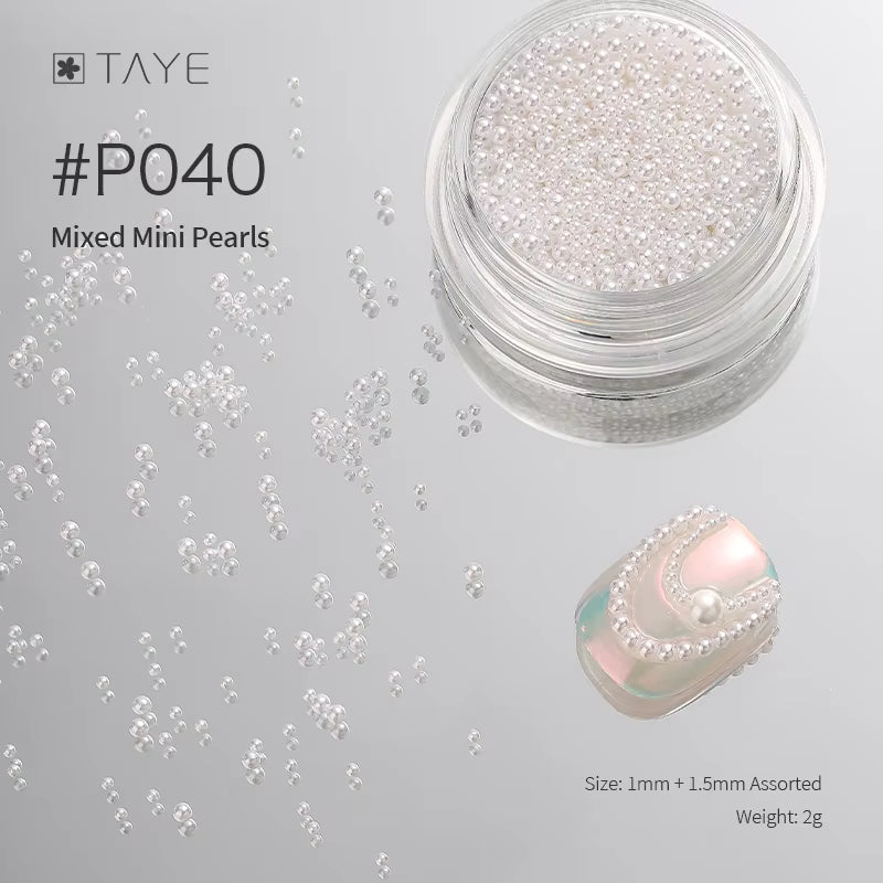 TAYE Nail Accessories Supplies Glitters Pearl Diamond