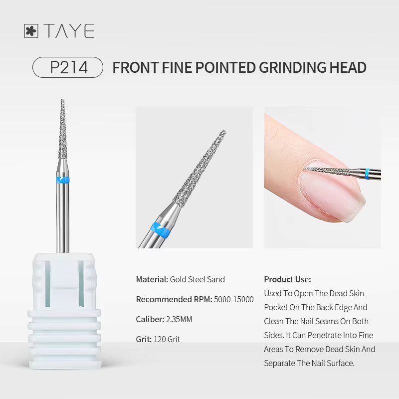 TAYE Professional Cuticle Clean Gel Remove Nail Drill Bit