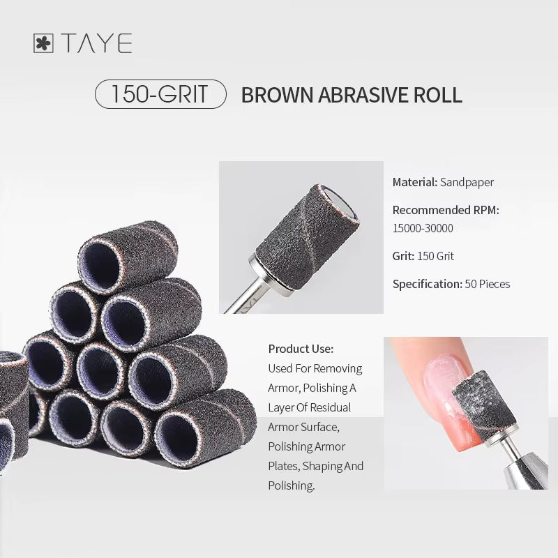 TAYE Professional Cuticle Clean Gel Remove Nail Drill Bit