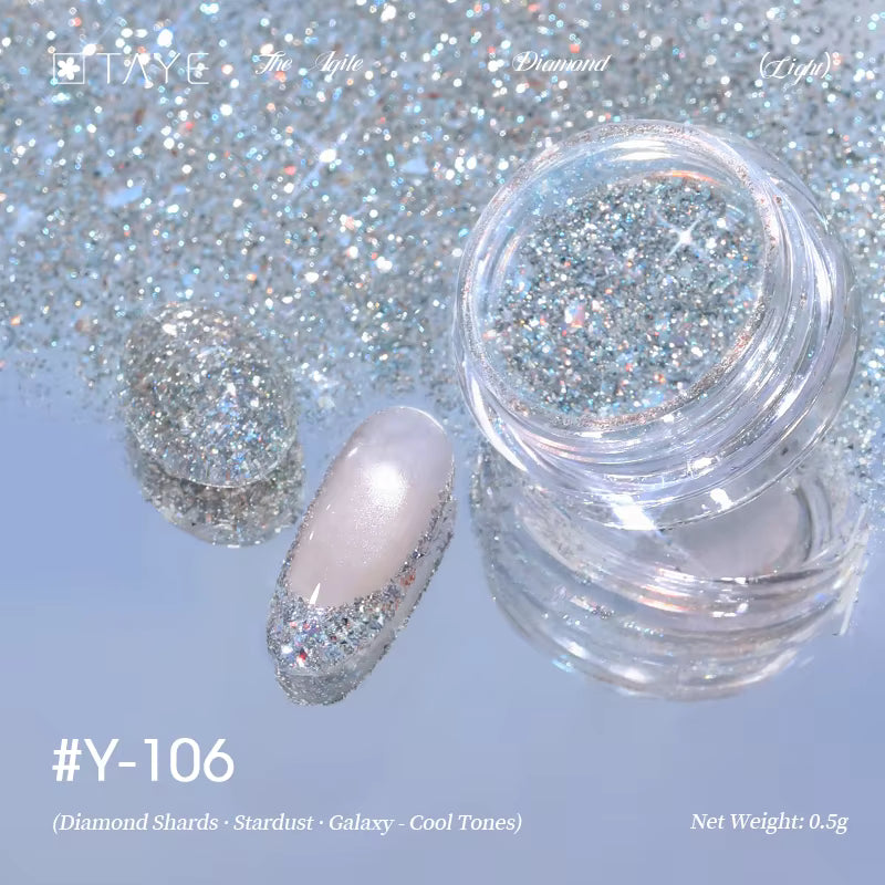 TAYE New Colors Nail Art Diamond Powder for Nail Salon DIY